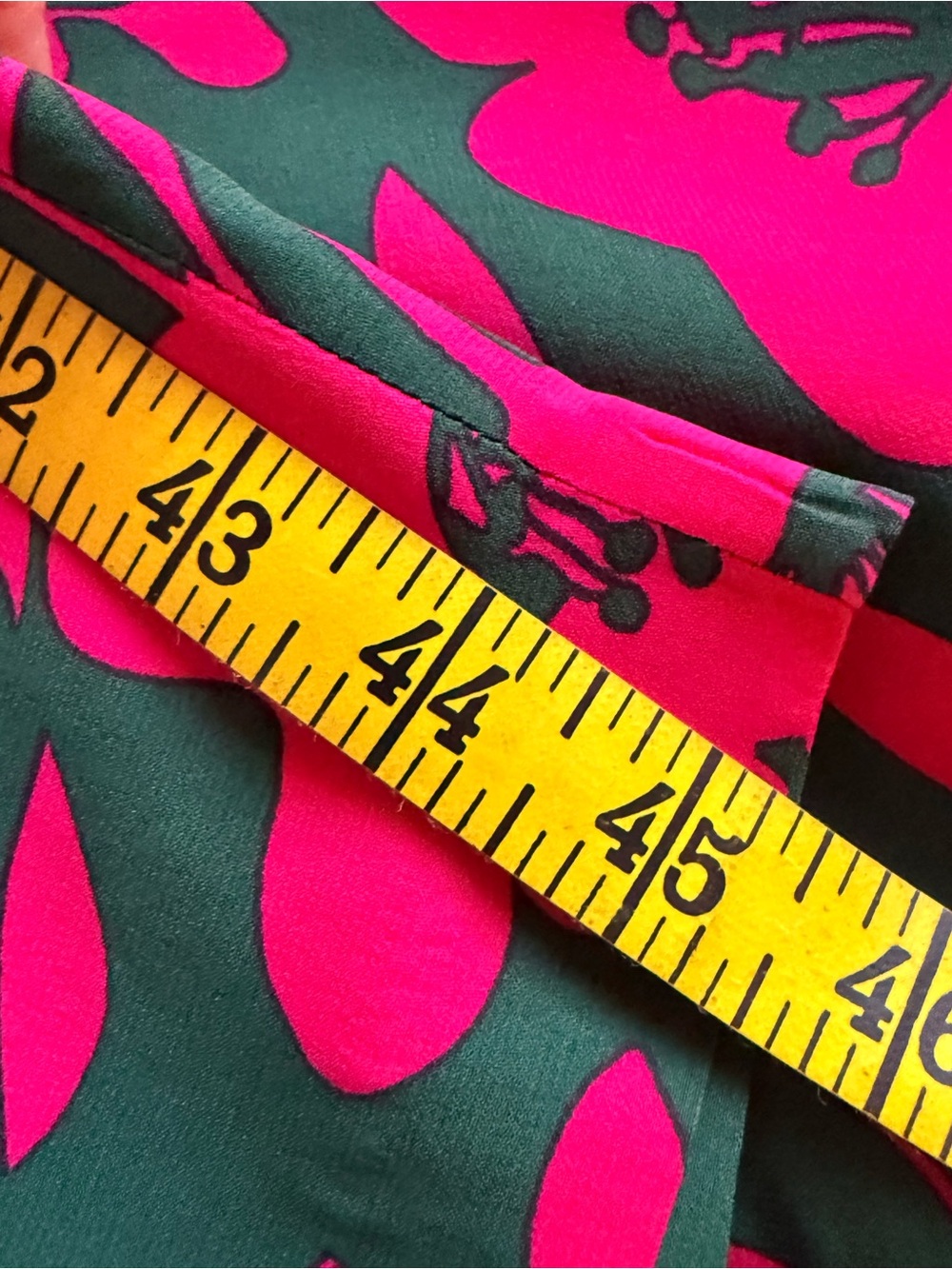Boden Green Dress with Pink Floral Print and Striped Waist Tie-sz US 8 - Picture 8 of 9